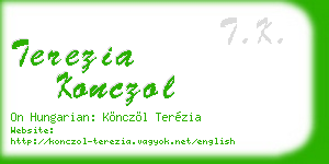 terezia konczol business card